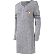 Add Minnesota Vikings Concepts Sport Women's Marble Tri-Blend Long Sleeve Nightdress - Gray To Your NFL Collection