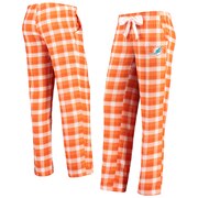 Add Miami Dolphins Concepts Sport Women's Piedmont Flannel Sleep Pants - Orange/White To Your NFL Collection