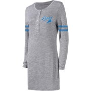 Add Detroit Lions Concepts Sport Women's Marble Tri-Blend Long Sleeve Nightdress - Gray To Your NFL Collection