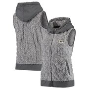 Add Green Bay Packers Antigua Women's Fame Hooded Full-Zip Vest - Heathered Gray To Your NFL Collection