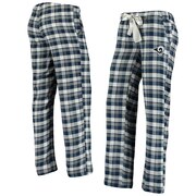 Add Los Angeles Rams Concepts Sport Women's Piedmont Flannel Sleep Pants - Navy/Gray To Your NFL Collection