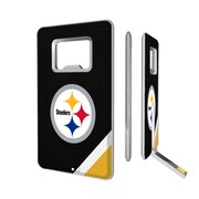 Add Pittsburgh Steelers Diagonal Stripe Credit Card USB Drive & Bottle Opener To Your NFL Collection