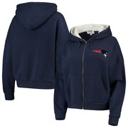 Add New England Patriots Touch by Alyssa Milano Women's Huddle Full-Zip Hoodie - Navy To Your NFL Collection