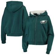 Add Philadelphia Eagles Touch by Alyssa Milano Women's Huddle Full-Zip Hoodie - Midnight Green To Your NFL Collection