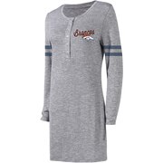 Add Denver Broncos Concepts Sport Women's Marble Tri-Blend Long Sleeve Nightdress - Gray To Your NFL Collection