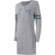 Add Los Angeles Rams Concepts Sport Women's Marble Tri-Blend Long Sleeve Nightdress - Gray To Your NFL Collection