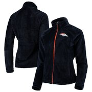 Add Denver Broncos G-III 4Her by Carl Banks Women's Field Goal Fleece Full-Zip Jacket - Navy To Your NFL Collection