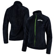 Add Seattle Seahawks G-III 4Her by Carl Banks Women's Field Goal Fleece Full-Zip Jacket - College Navy To Your NFL Collection