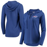 Add Buffalo Bills Touch by Alyssa Milano Women's Soaring V-Neck Pullover Hoodie - Royal To Your NFL Collection