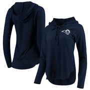 Add Los Angeles Rams Touch by Alyssa Milano Women's Soaring V-Neck Pullover Hoodie - Navy To Your NFL Collection