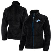 Add Detroit Lions G-III 4Her by Carl Banks Women's Field Goal Fleece Full-Zip Jacket - Black To Your NFL Collection