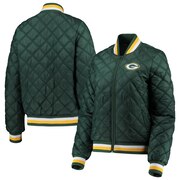 Add Green Bay Packers G-III 4Her by Carl Banks Women's Goal Line Quilted Bomber Full-Zip Jacket - Green To Your NFL Collection