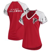 Add Atlanta Falcons G-III 4Her by Carl Banks Women's All Star V-Neck T-Shirt - Red/White To Your NFL Collection