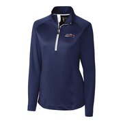 Add Seattle Seahawks Cutter & Buck Women's Americana Jackson Half-Zip Overknit Pullover Jacket - College Navy To Your NFL Collection