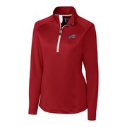 Add Buffalo Bills Cutter & Buck Women's Americana Jackson Half-Zip Overknit Pullover Jacket - Red To Your NFL Collection