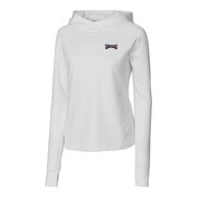 Add Philadelphia Eagles Cutter & Buck Women's Americana Traverse Pullover Hoodie - White To Your NFL Collection