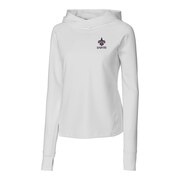 Add New Orleans Saints Cutter & Buck Women's Americana Traverse Pullover Hoodie - White To Your NFL Collection