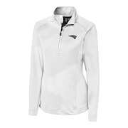 Add New England Patriots Cutter & Buck Women's Americana Jackson Half-Zip Overknit Pullover Jacket - White To Your NFL Collection