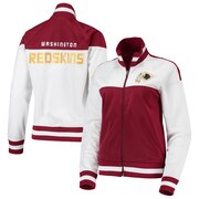 Add Washington Redskins G-III 4Her by Carl Banks Women's Face Off Raglan Full-Zip Track Jacket - White/Burgundy To Your NFL Collection