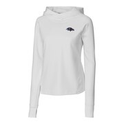 Add Baltimore Ravens Cutter & Buck Women's Americana Traverse Pullover Hoodie - White To Your NFL Collection