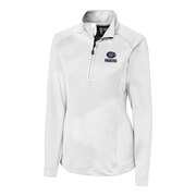 Add Green Bay Packers Cutter & Buck Women's Americana Jackson Half-Zip Overknit Pullover Jacket - White To Your NFL Collection