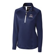 Add Chicago Bears Cutter & Buck Women's Americana Jackson Half-Zip Overknit Pullover Jacket - Navy To Your NFL Collection