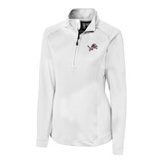 Add Detroit Lions Cutter & Buck Women's Americana Jackson Half-Zip Overknit Pullover Jacket - White To Your NFL Collection