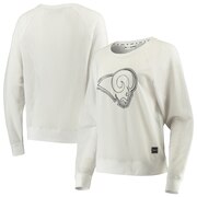 Add Los Angeles Rams DKNY Sport Women's Lauren Mesh Raglan Long Sleeve T-Shirt - White To Your NFL Collection