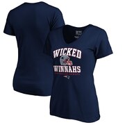 Add New England Patriots NFL Pro Line by Fanatics Branded Women's Hometown Refresh V-Neck T-Shirt - Navy To Your NFL Collection