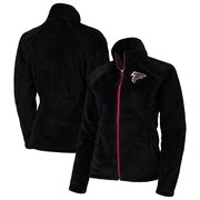 Add Atlanta Falcons G-III 4Her by Carl Banks Women's Field Goal Fleece Full-Zip Jacket - Black To Your NFL Collection