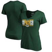 Add Green Bay Packers NFL Pro Line by Fanatics Branded Women's Hometown Refresh V-Neck T-Shirt - Green To Your NFL Collection