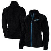 Add Carolina Panthers G-III 4Her by Carl Banks Women's Field Goal Fleece Full-Zip Jacket - Black To Your NFL Collection