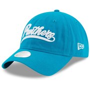 Add Carolina Panthers New Era Women's Tail Sweep 9TWENTY Adjustable Hat - Blue To Your NFL Collection
