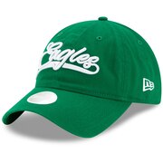 Add Philadelphia Eagles New Era Women's Tail Sweep 9TWENTY Adjustable Hat - Kelly Green To Your NFL Collection