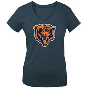 Add Chicago Bears 5th & Ocean by New Era Girls Youth Basic Logo Tri-Blend V-Neck T-Shirt - Navy To Your NFL Collection