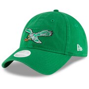 Add Philadelphia Eagles New Era Women's Throwback Core Classic 9TWENTY Adjustable Hat - Kelly Green To Your NFL Collection