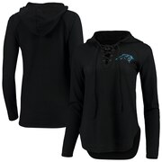 Add Carolina Panthers Touch by Alyssa Milano Women's Soaring Pullover Hoodie - Black To Your NFL Collection