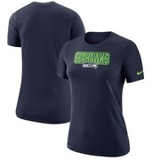 Add Seattle Seahawks Nike Women's Local Verbiage Performance T-Shirt - College Navy To Your NFL Collection