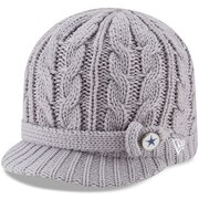 Add Dallas Cowboys New Era Women's Button Blast Knit Hat - Gray To Your NFL Collection