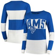 Add Los Angeles Rams Women's Retro Colorblock Sweater - Royal To Your NFL Collection