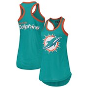 Add Miami Dolphins G-III 4Her by Carl Banks Women's Tater Tank Top - Aqua To Your NFL Collection