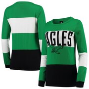 Add Philadelphia Eagles Women's Retro Colorblock Sweater - Green To Your NFL Collection