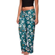 Add Miami Dolphins Women's Retro Repeat Print Sleep Pants - Aqua/Orange To Your NFL Collection