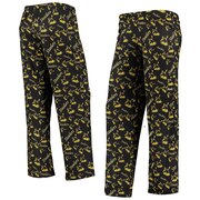 Add Pittsburgh Steelers Women's Retro Repeat Print Sleep Pants - Black/Gold To Your NFL Collection