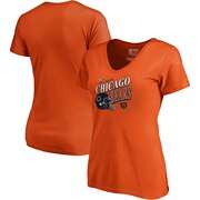 Add Chicago Bears NFL Pro Line by Fanatics Branded Women's Team 100th Season Rise V-Neck T-Shirt - Orange To Your NFL Collection