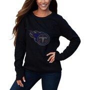 Add Tennessee Titans Cuce Women's Halfback Fleece Pullover Sweatshirt - Black To Your NFL Collection