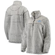 Add Detroit Lions Women's Sherpa Quarter-Zip Pullover Jacket - Gray To Your NFL Collection