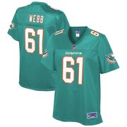 Add J'Marcus Webb Miami Dolphins NFL Pro Line Women's Player Jersey - Aqua To Your NFL Collection