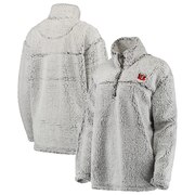 Add Cincinnati Bengals Women's Sherpa Quarter-Zip Pullover Jacket - Gray To Your NFL Collection