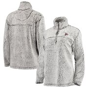 Order Atlanta Falcons G-III 4Her by Carl Banks Women's Sherpa Quarter-Zip Pullover Jacket - Gray at low prices.